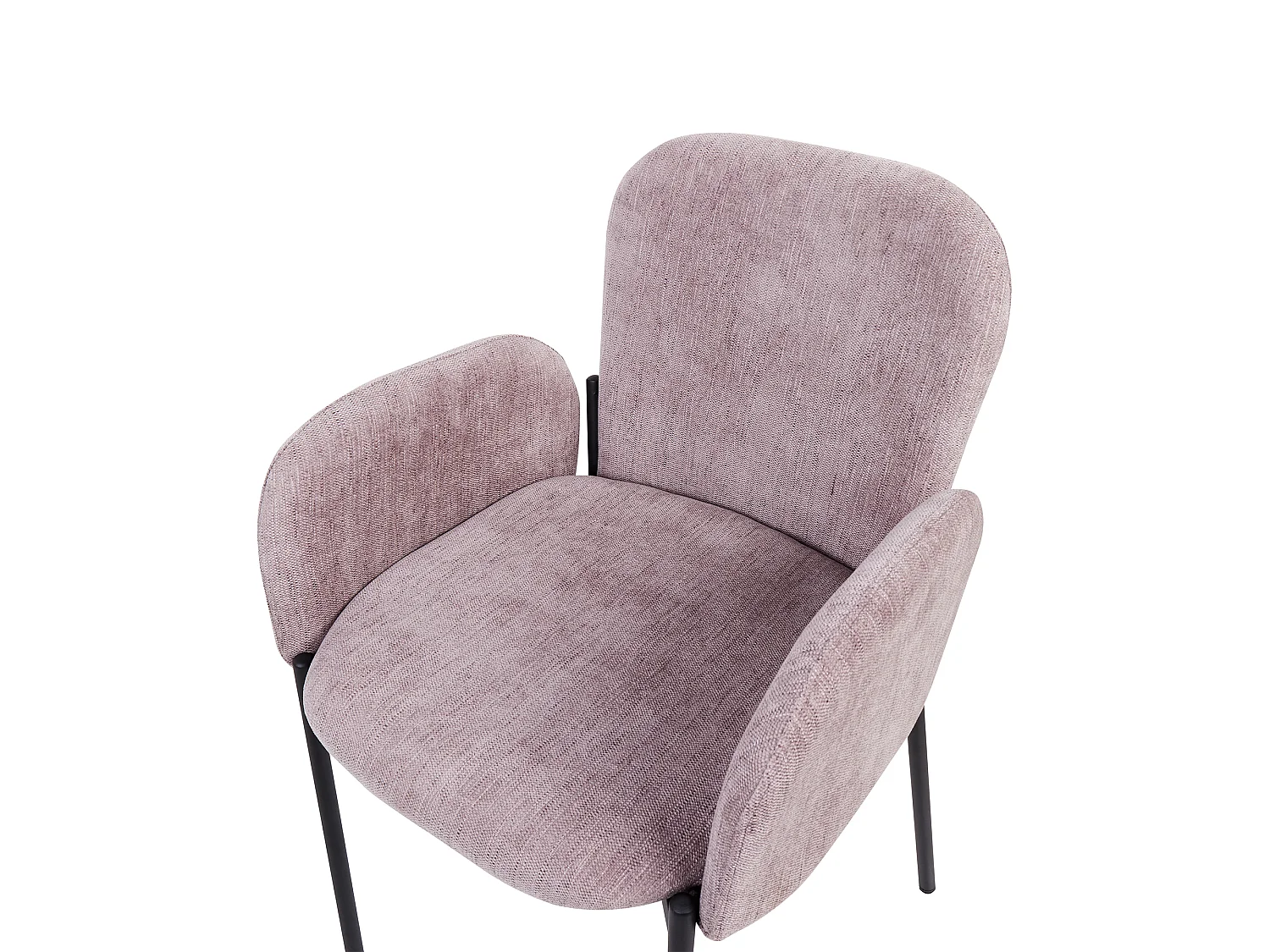 Lot de 2 chaises de salle à manger ALBEE Rose