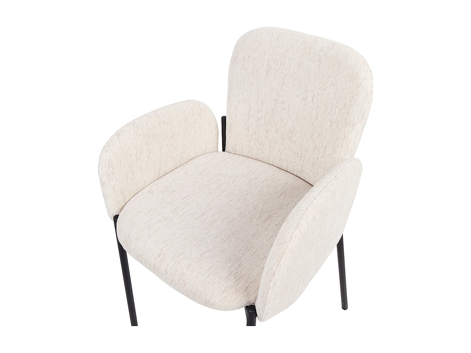 Lot de 2 chaises de salle à manger ALBEE Beige