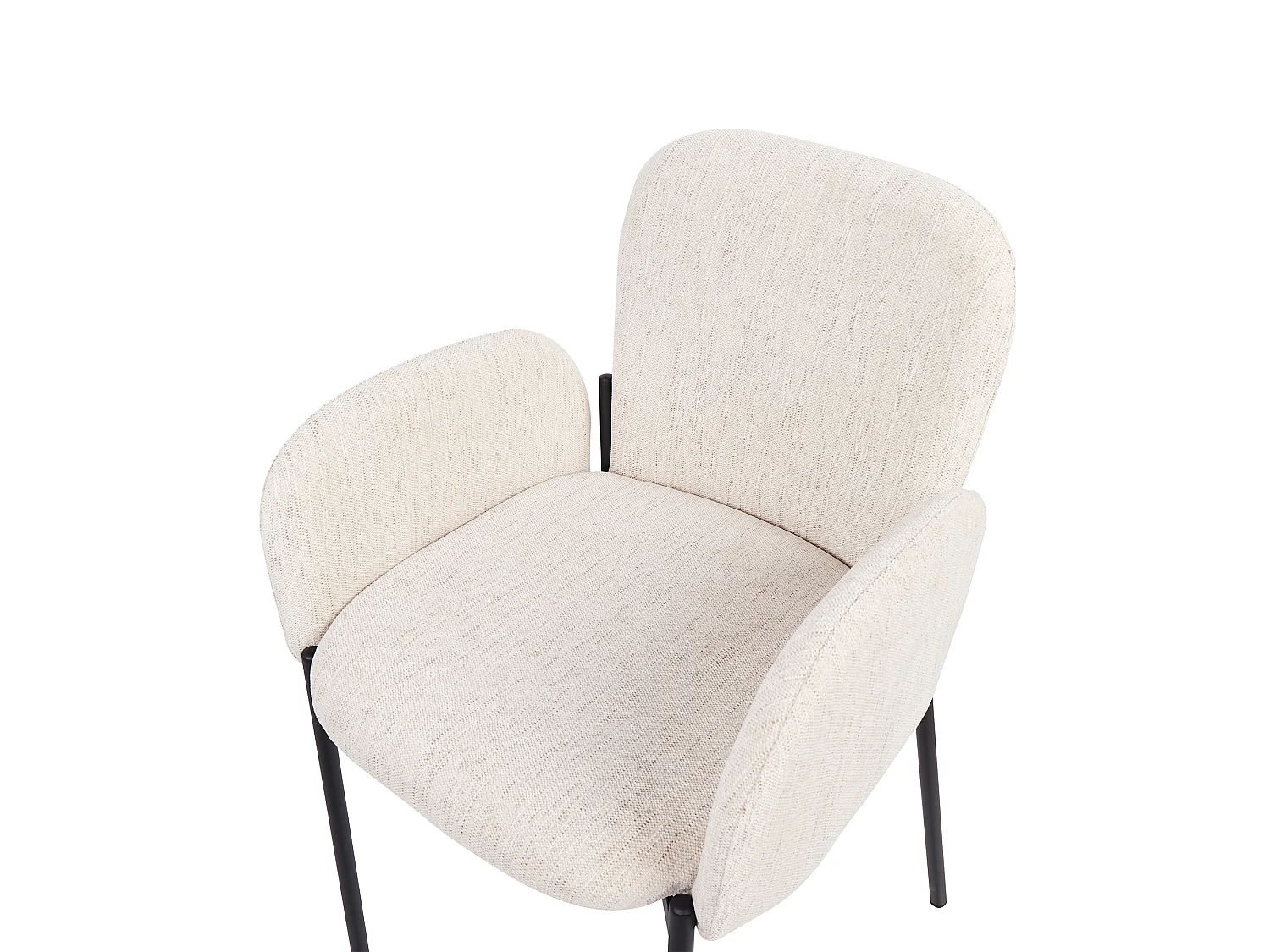Lot de 2 chaises de salle à manger ALBEE Beige