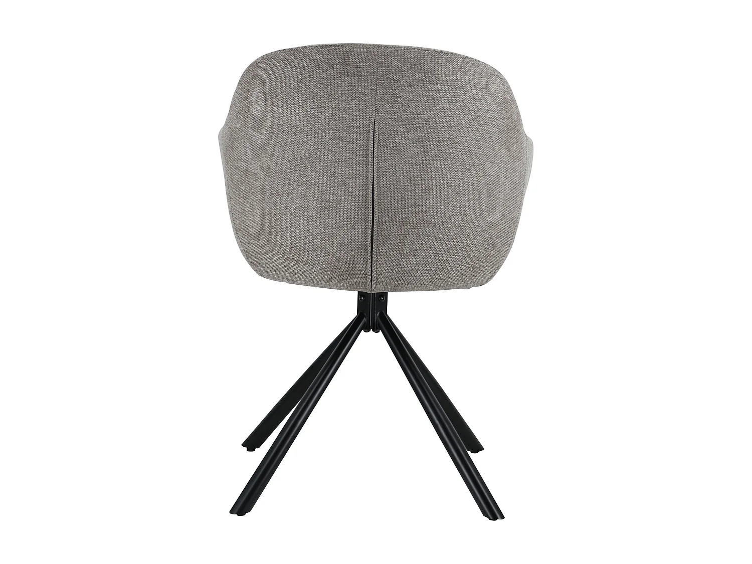 Lot de 2 chaises en tissu gris SAFFI - HAPPY GARDEN