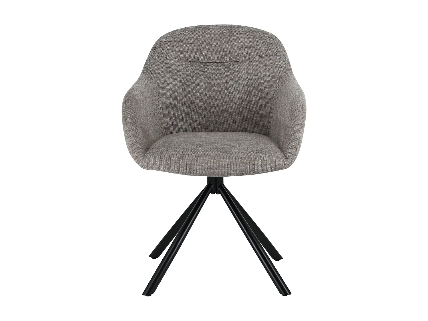 Set van 2 SAFFI grijze stoffen stoelen