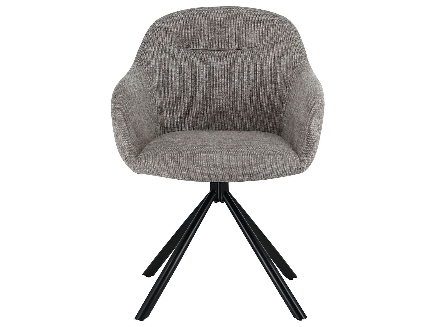 Lot de 2 chaises en tissu gris SAFFI - HAPPY GARDEN
