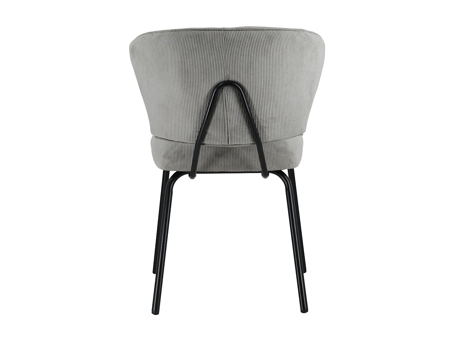 Set van 2 NILSA lichtgrijze corduroy stoelen
