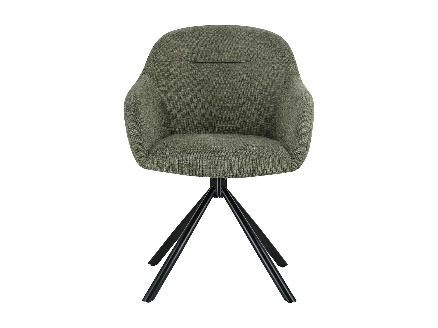 Conjunto de 2 cadeiras em tecido verde SAFFI