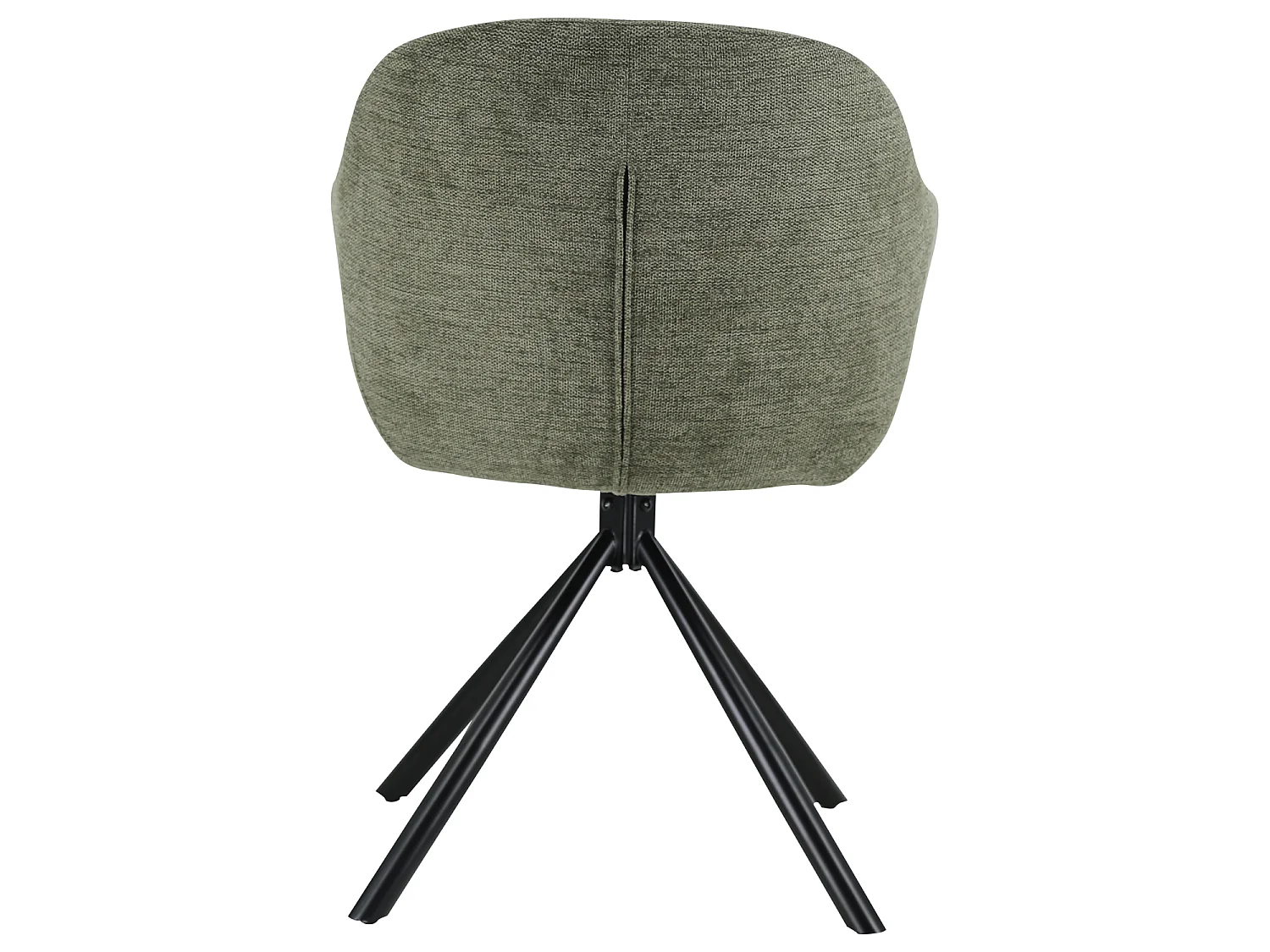 Conjunto de 2 cadeiras em tecido verde SAFFI