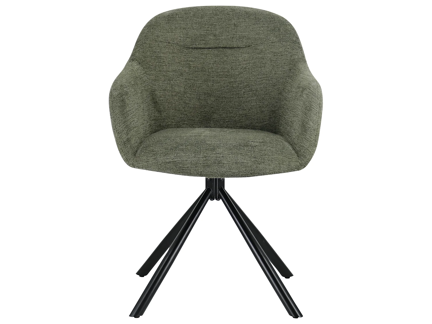 Conjunto de 2 cadeiras em tecido verde SAFFI