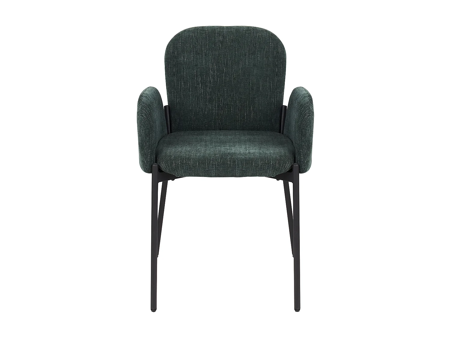 Lot de 2 chaises de salle à manger ALBEE Vert foncé