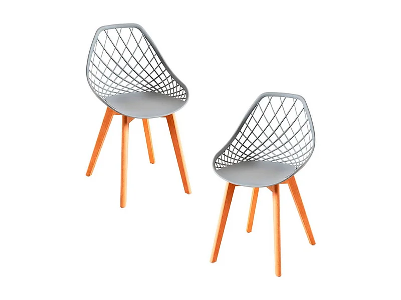 Packs Sillas Comedor - Pack 2 Sillas Deli - Gris