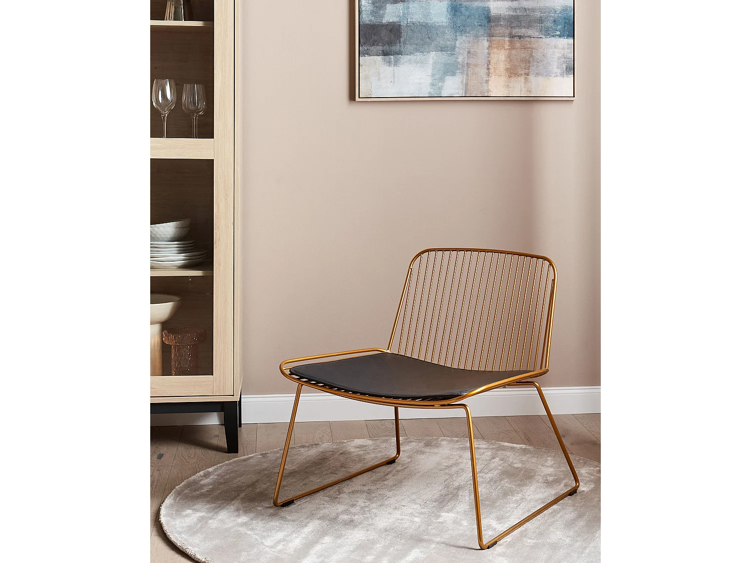 Chaise de salle à manger SNORUM Métal Doré