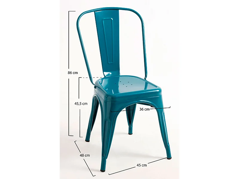 Sillas Comedor - Silla Torix - Verde azulado