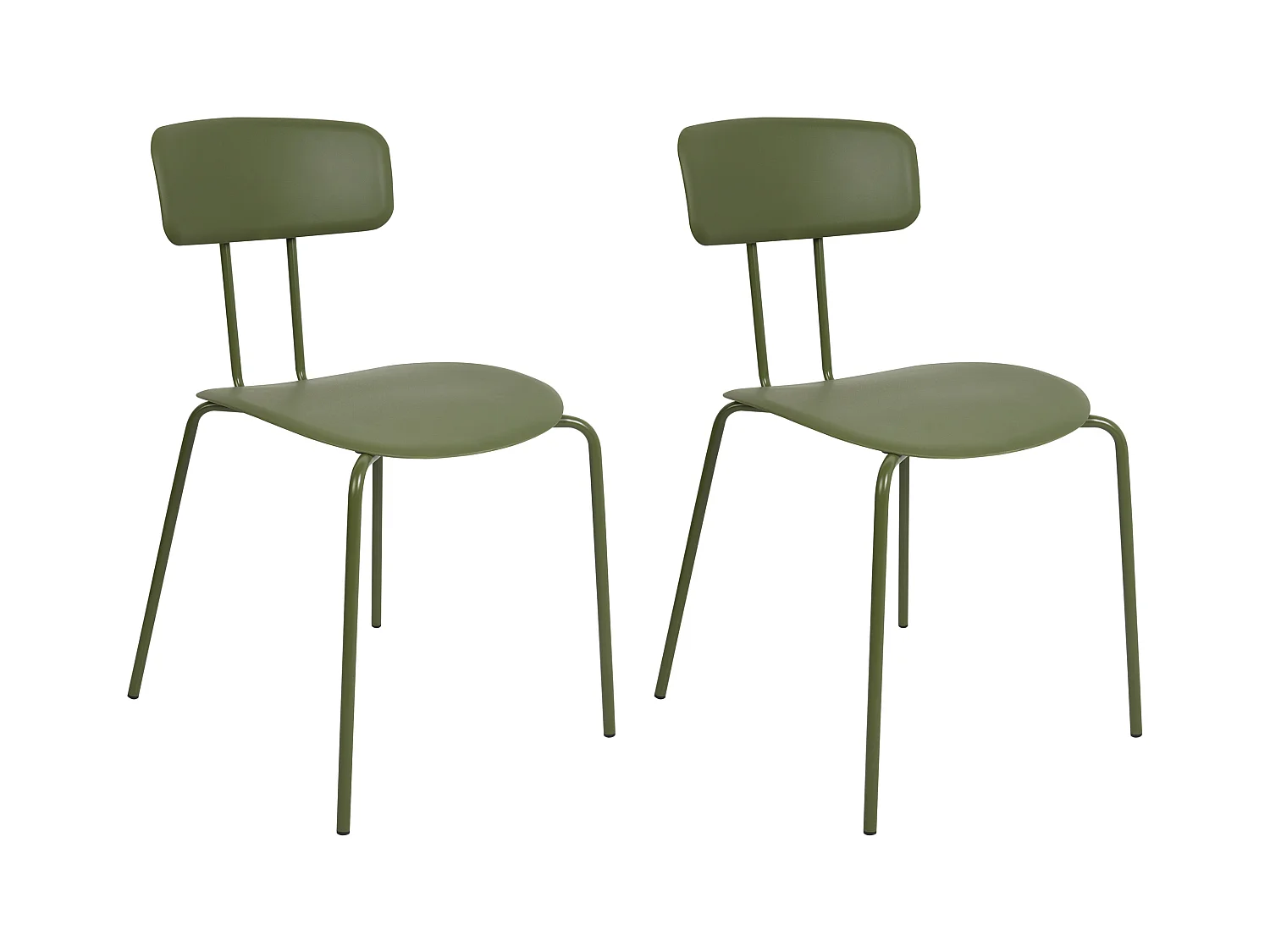Set di 2 sedie da pranzo SIBLEY Verde