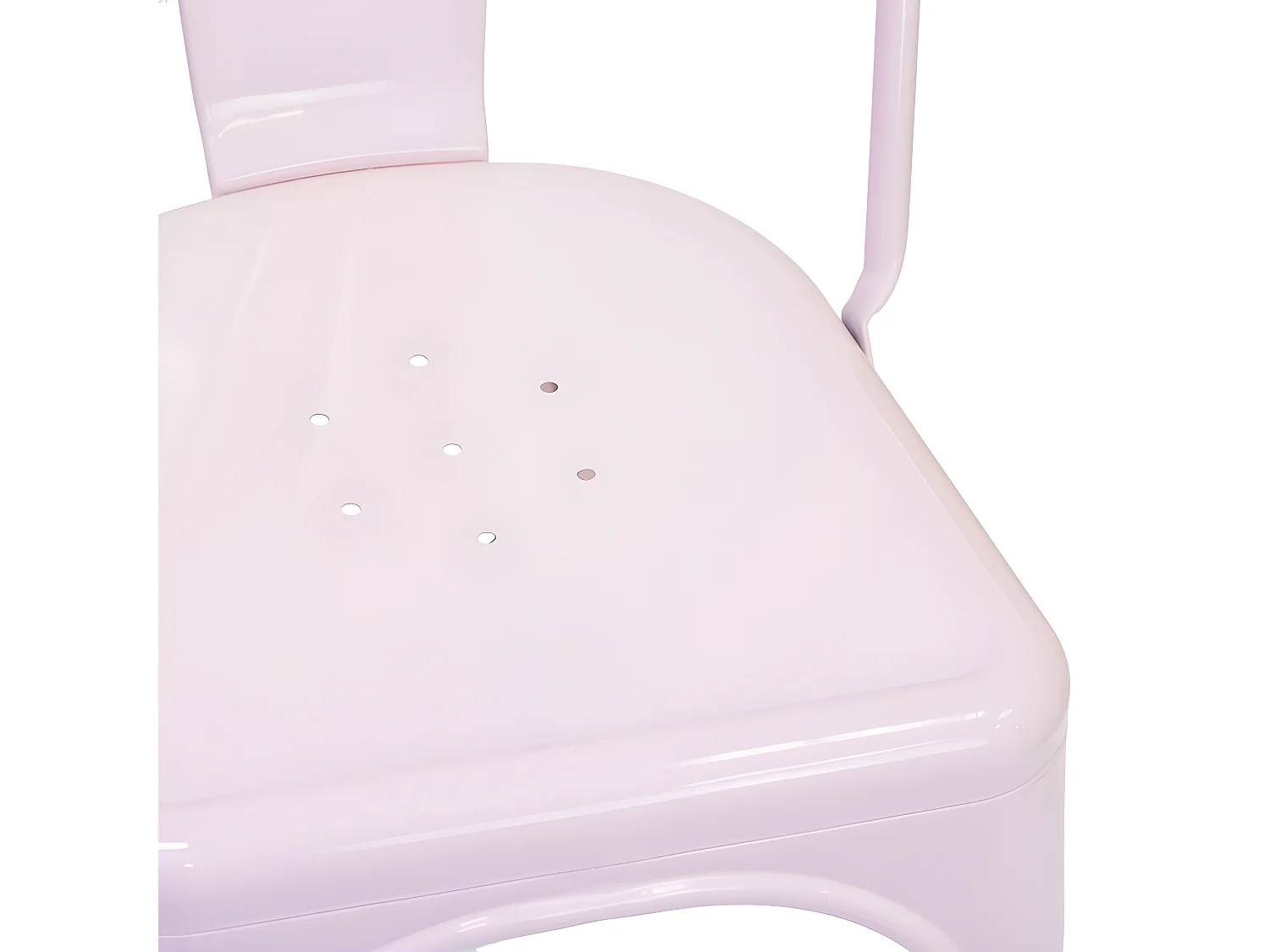 Stuhl Metall rosa 85x52,5x45