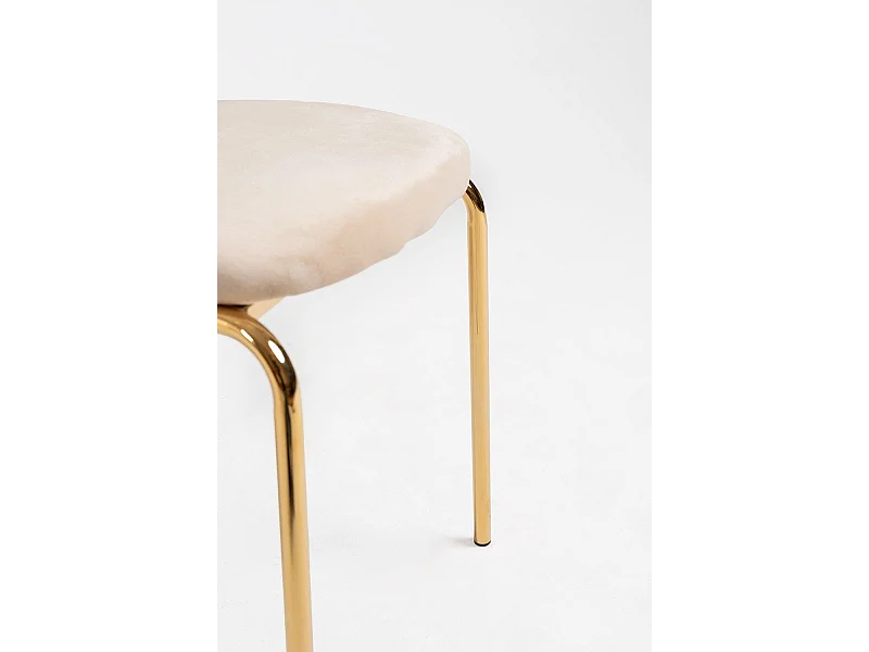 Silla de Oficina Selin Golden Terciopelo en Beige - Máxima Ergonomía - Ideal para Escritorio y Gaming