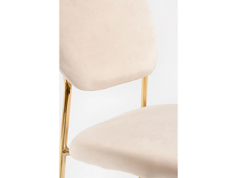 Silla de Oficina Selin Golden Terciopelo en Beige - Máxima Ergonomía - Ideal para Escritorio y Gaming