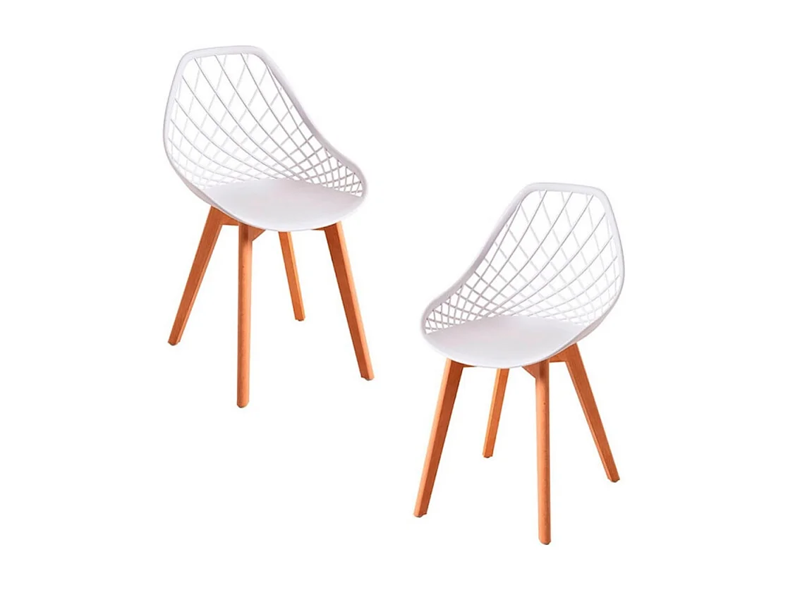 Packs Sillas Comedor - Pack 2 Sillas Deli - Blanco