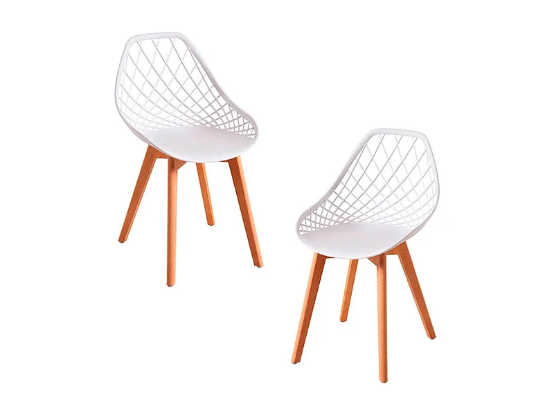 Packs Sillas Comedor - Pack 2 Sillas Deli - Blanco