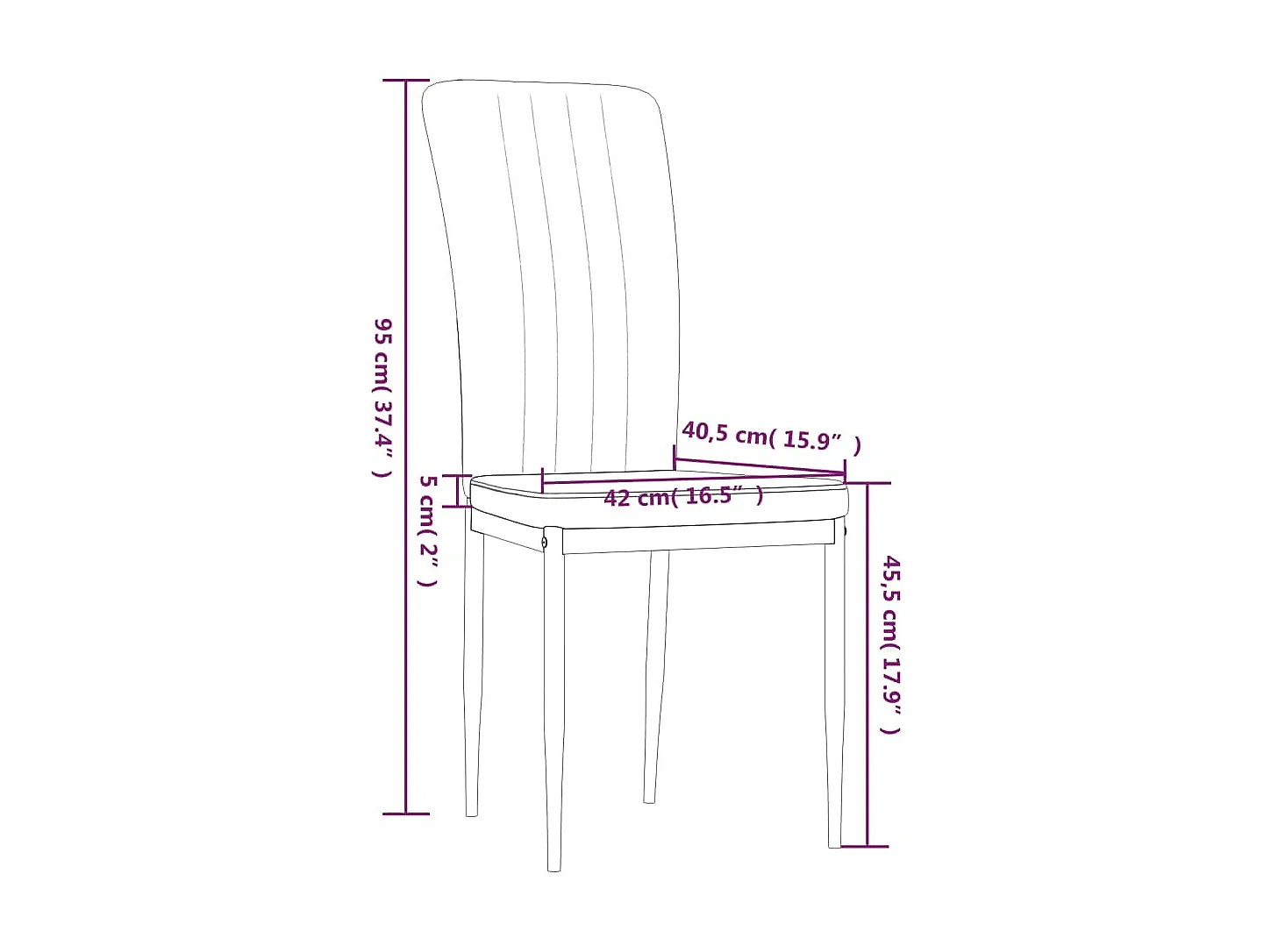 Eetkamerstoelen 2 st fluweel roze