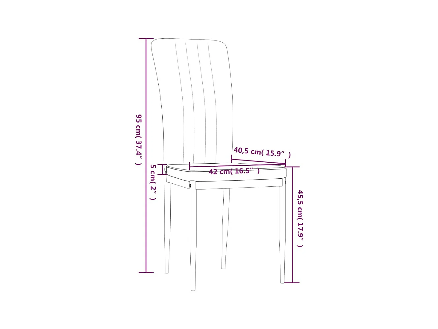 Eetkamerstoelen 2 st fluweel roze