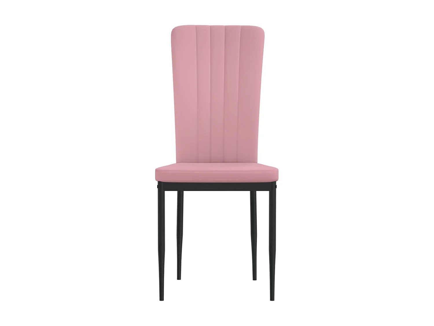Eetkamerstoelen 2 st fluweel roze
