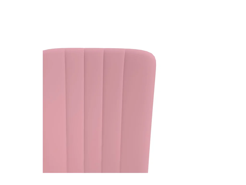 Eetkamerstoelen 2 st fluweel roze