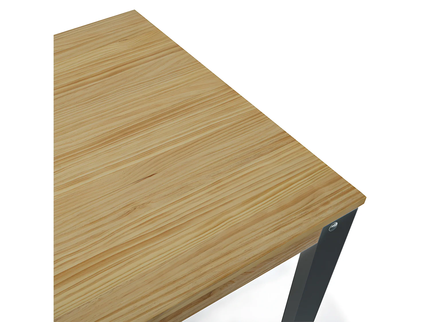 Table Mange debout Lunds 80X80x110cm  anthracite-Naturel. Box Furniture