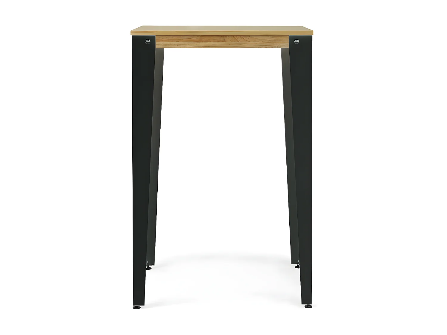 Table Mange debout Lunds 80X80x110cm  anthracite-Naturel. Box Furniture