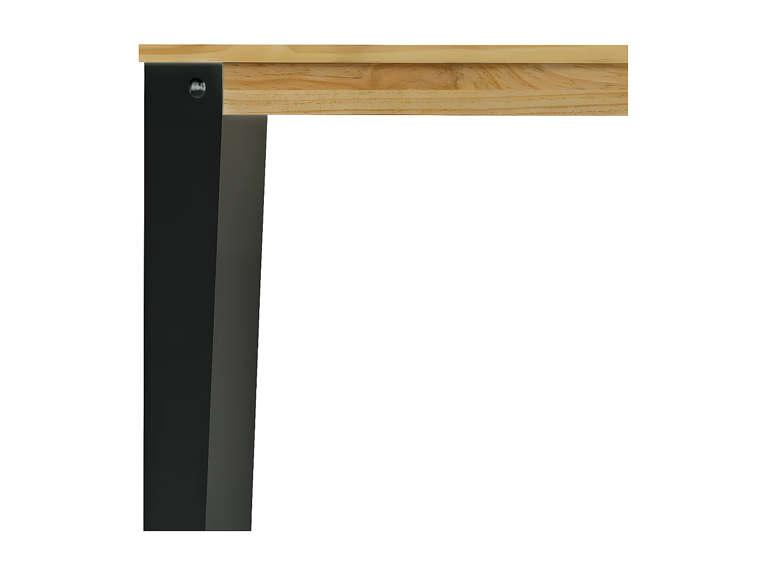 Table Mange debout Lunds 80X80x110cm  anthracite-Naturel. Box Furniture