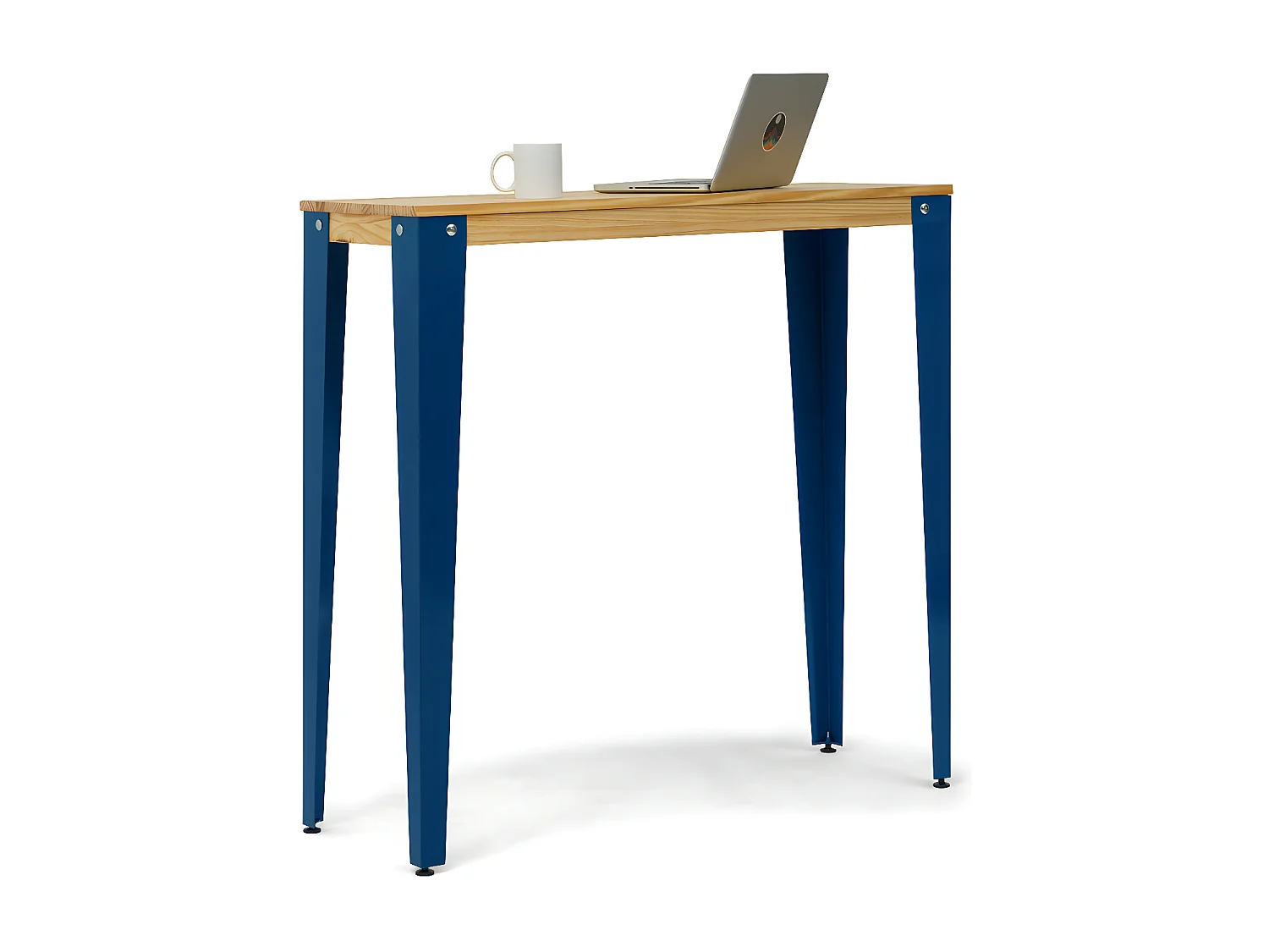 Mesa de Bar Lunds estilo nordico  40x140x110cm Azul – Natural
