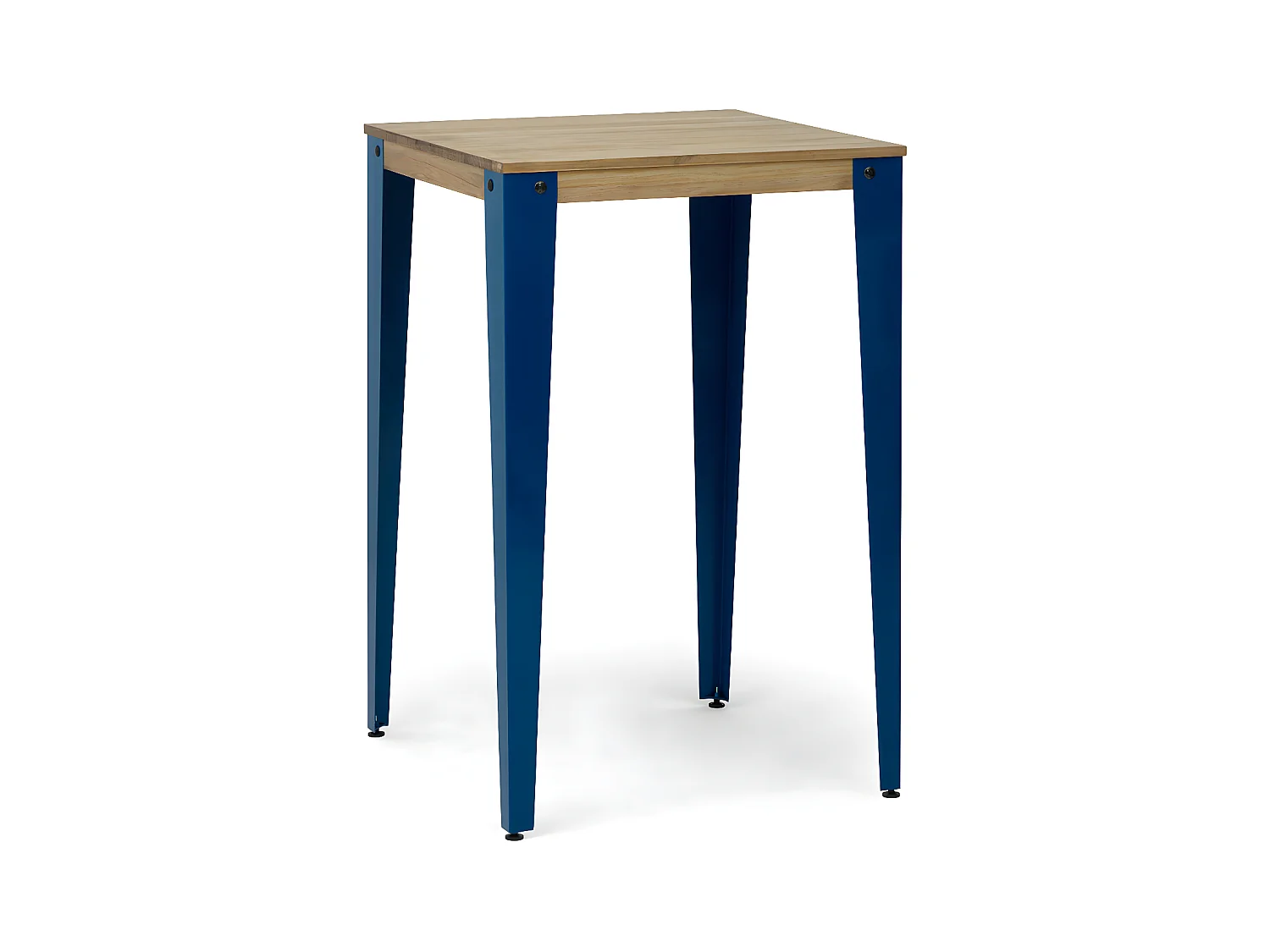 Mesa de Bar Lunds estilo industrial  80x80x110cm Azul – Envelhido