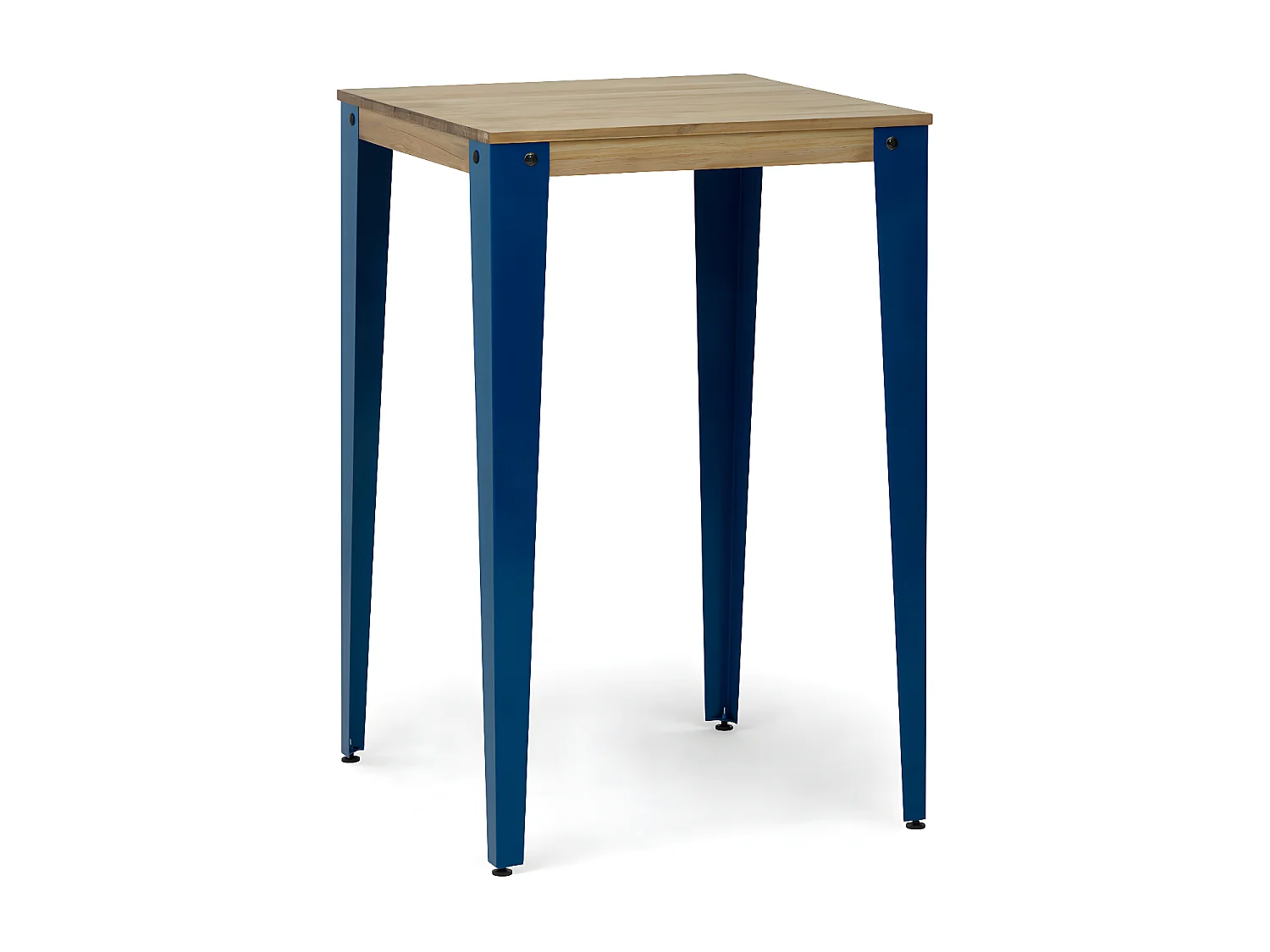 Mesa de Bar Lunds estilo industrial  80x80x110cm Azul – Envelhido
