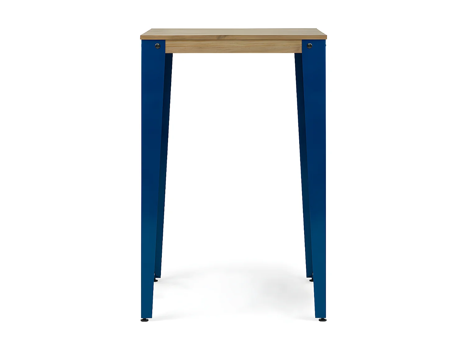 Mesa de Bar Lunds estilo industrial  80x80x110cm Azul – Envelhido
