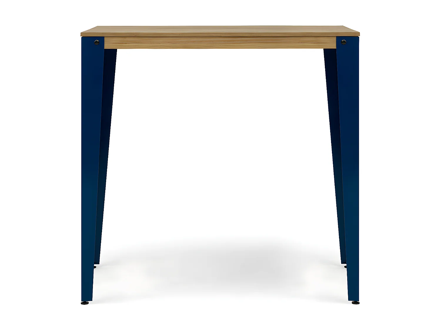 Mesa de Bar Lunds estilo industrial  80x80x110cm Azul – Envelhido
