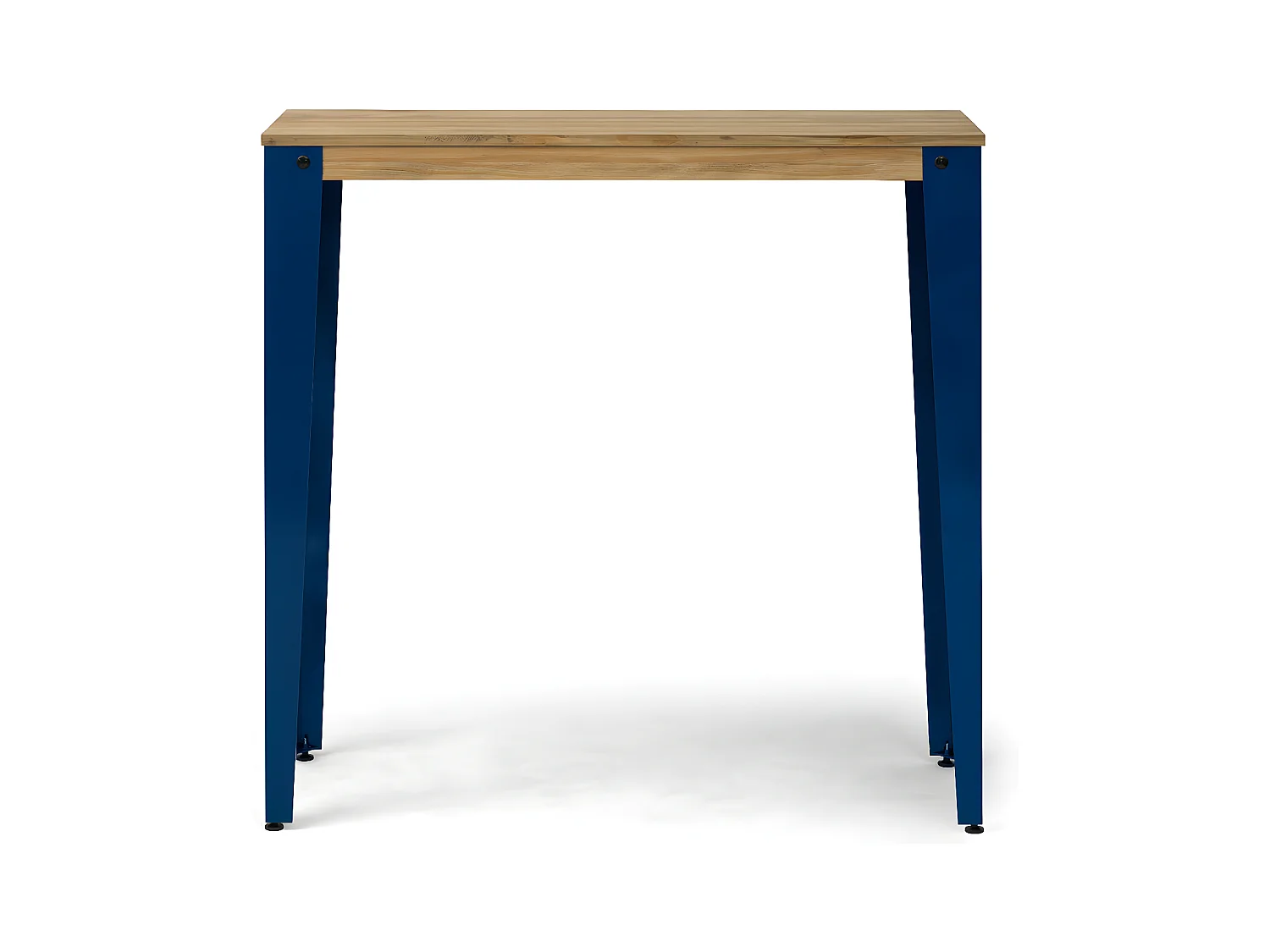 Mesa Lunds Alta 40x140x110cm Azul en madera maciza de pino acabado vintage estilo Industrial Box Furniture