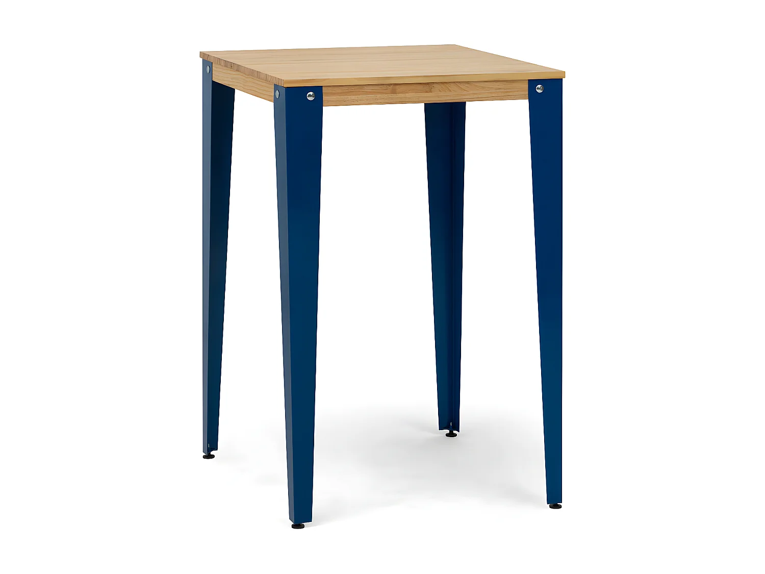 Mesa de Bar Lunds estilo nordico  80x80x110cm Azul – Natural