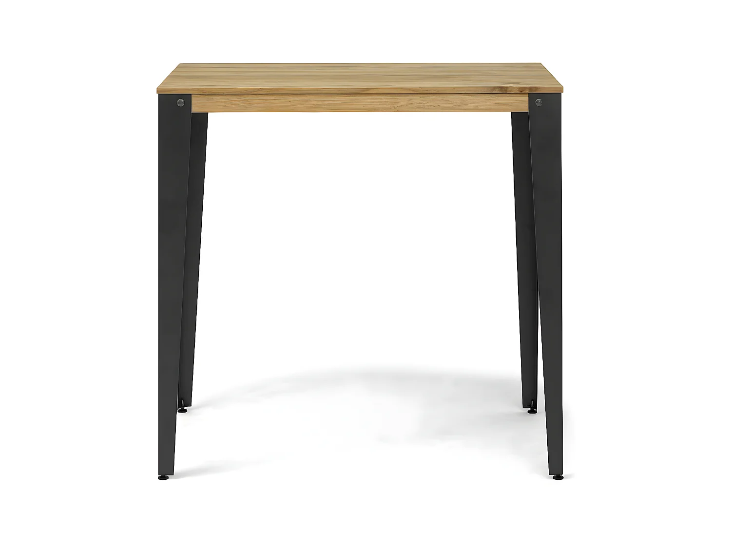 Mesa Lunds Alta 120x60x108cm Fume en madera maciza de pino acabado vintage estilo industrial Box Furniture