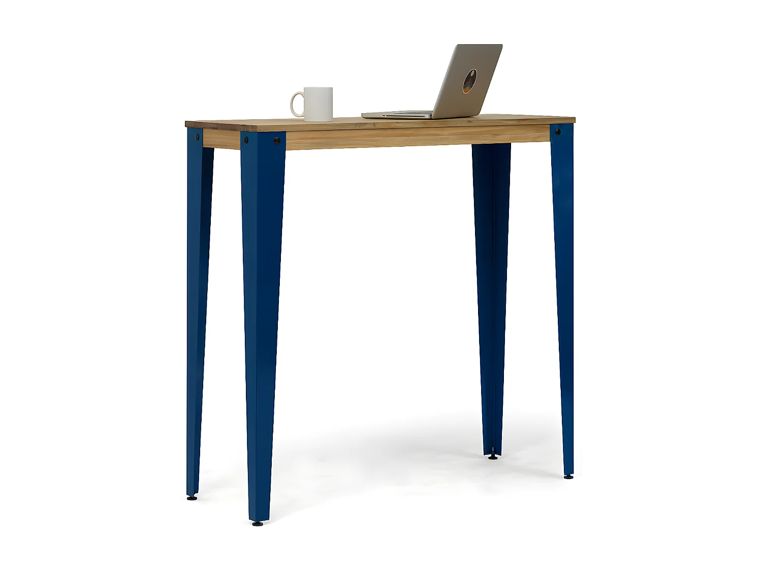 Mesa de Bar Lunds estilo industrial  39x110x110cm Azul – Envelhido