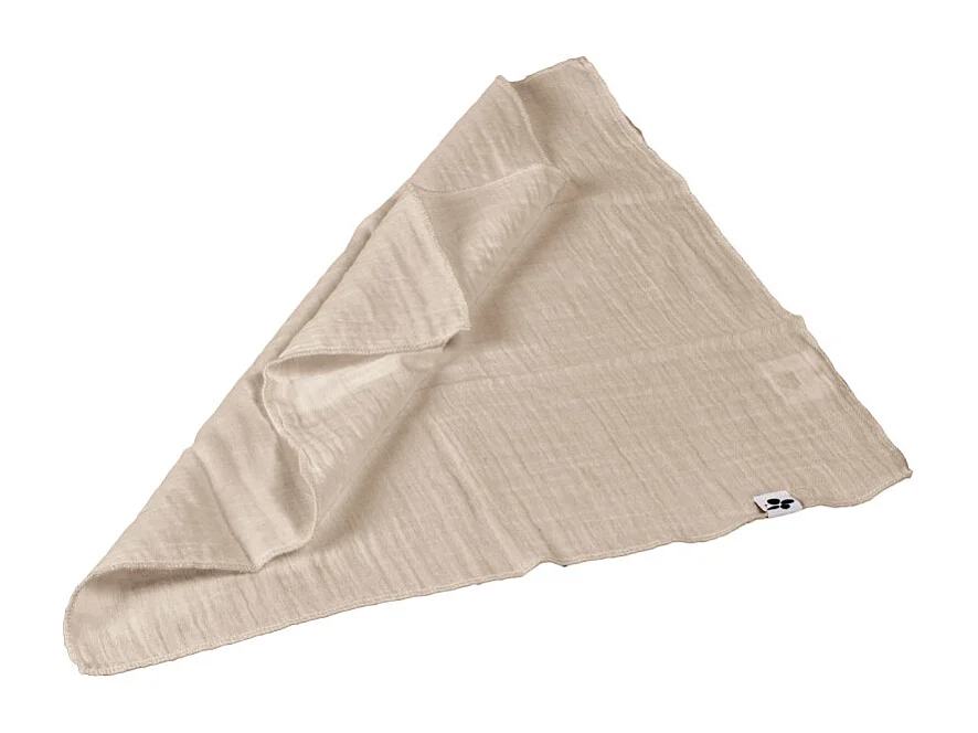 Lot de 6 serviettes 40 x 40 cm en double gaze de coton écru - PEPA
