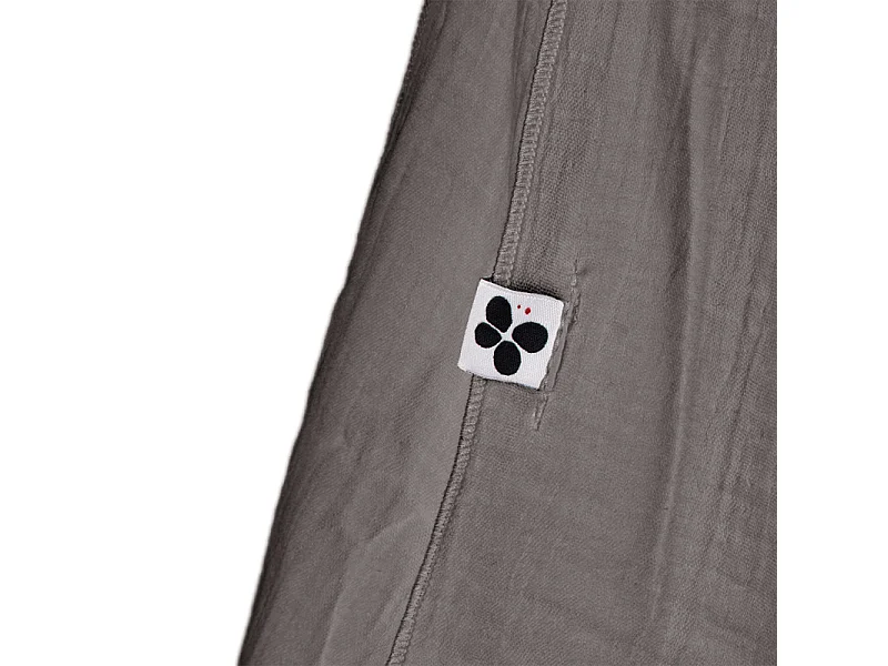 Lot de 4 essuie-mains 50 x 70 cm en double gaze de coton gris - PEPA