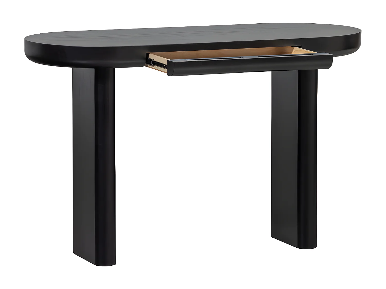 Mael - Bureau 1 tiroir en bois L120cm - Noir
