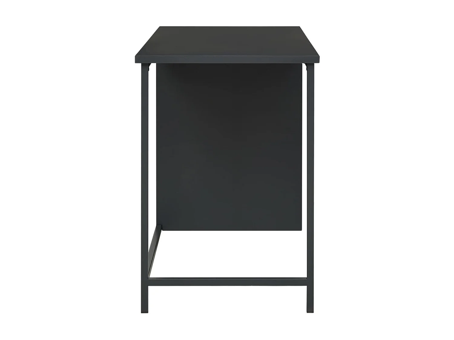 Bureau industriel avec tiroirs Anthracite 105x52x75 cm Acier