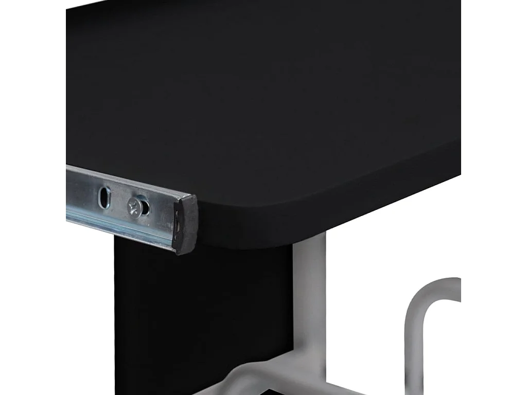 Bureau d'ordinateur Noir 110x52x88,5 cm Bois d’ingénierie