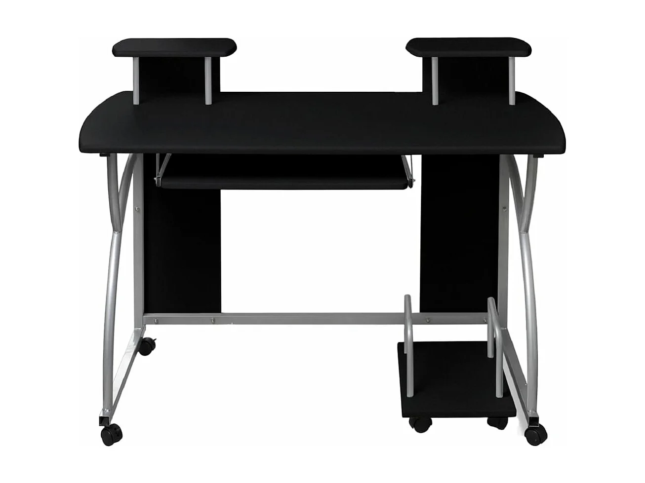 Computertisch Schwarz 110x52x88,5 cm Holzwerkstoff