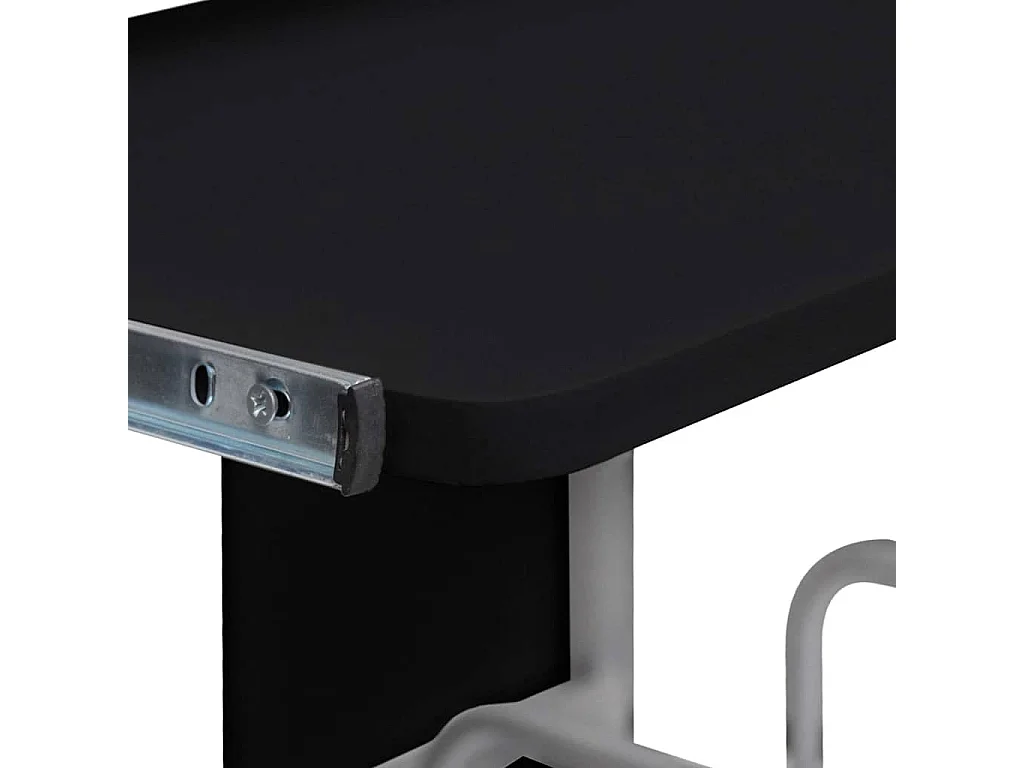 Bureau d'ordinateur Noir 110x52x88,5 cm Bois d’ingénierie