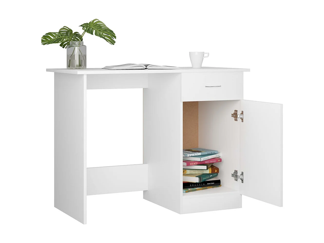 Bureau Blanc 100x50x76 cm Bois d'ingénierie