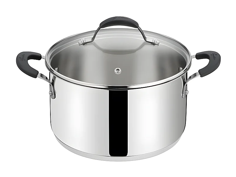 Faitout Tempra avec son couvercle 26 cm en acier inoxydable
