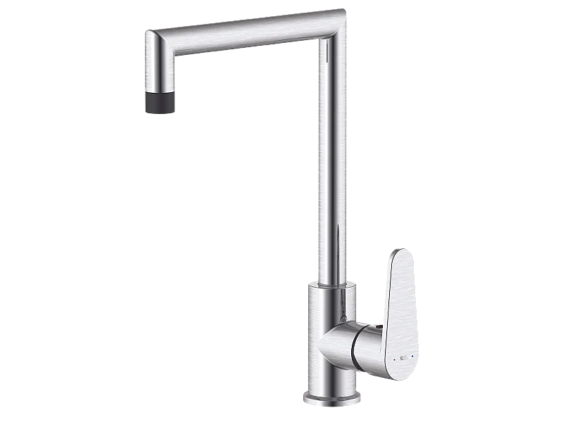 Fangolo Spültischmischer in Edelstahloptik und Schwarz Essebagno