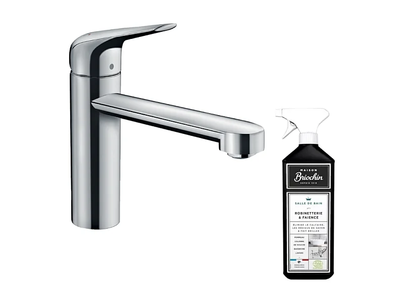 Robinet de cuisine HANSGROHE Focus M42 120 CoolStart chromé + nettoyant Briochin