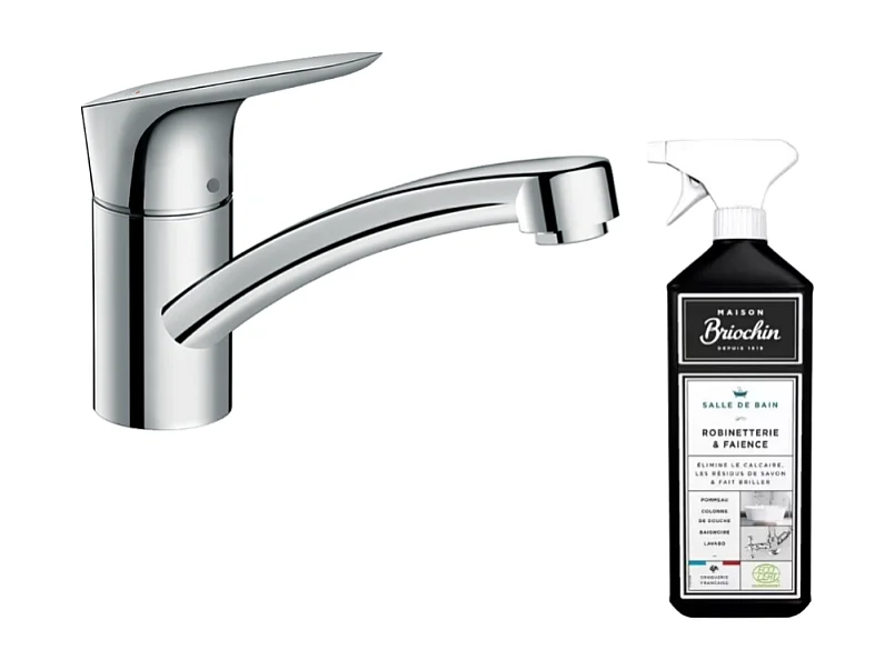 Robinet de cuisine HANSGROHE Logis M31 120 chromé + nettoyant Briochin