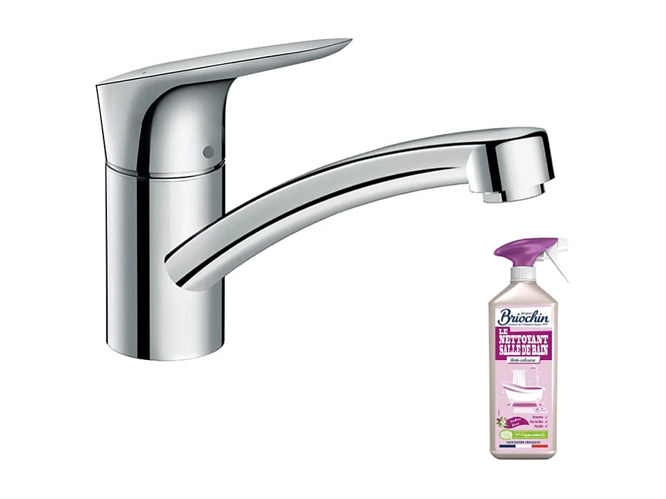 Robinet de cuisine HANSGROHE Logis M31 120 chromé + nettoyant Briochin