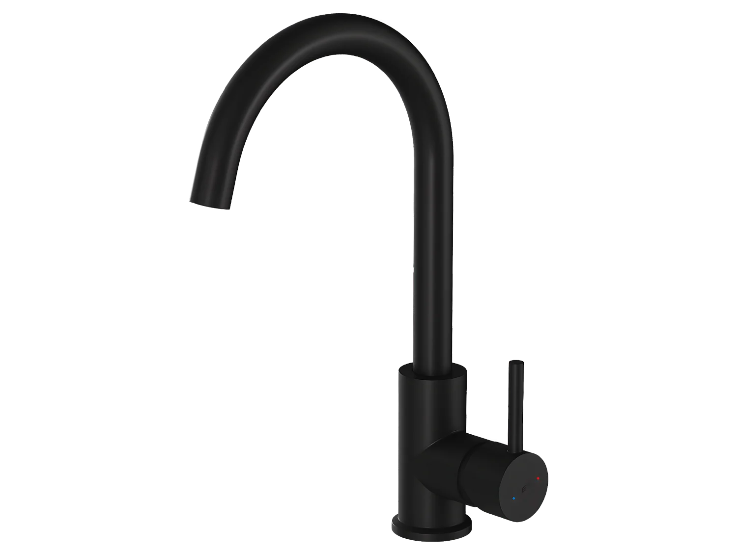 Kiwo Mischbatterie für Spüle schwarz Essebagno